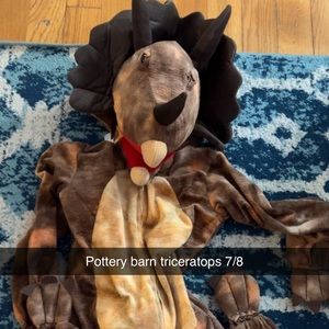 Pottery barn triceratops costume
